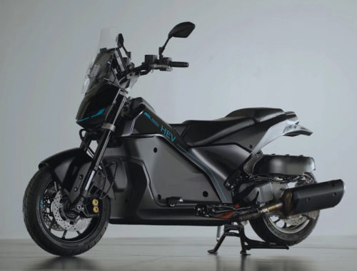 Прототип гибридного мотоцикла Yamaha